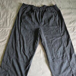 Pilcro The Izzie Bohemian Relaxed Pull-on Barrel Pants: Jacquard Edition - 2X